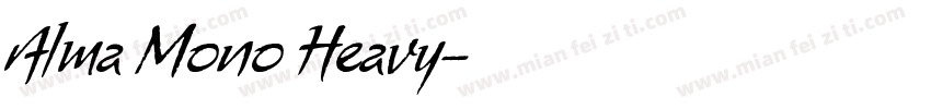 Alma Mono Heavy字体转换